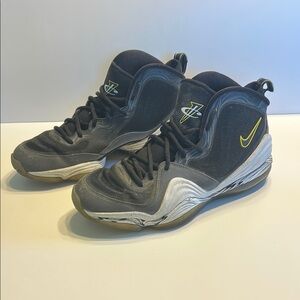Nike Air Max Penny V Men's Sz 9.5 Black/Cool Grey/Yellow 537331-001